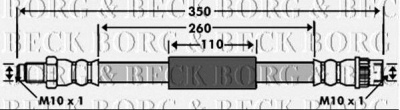 BORG & BECK bbh7512 -  Тормозной шланг